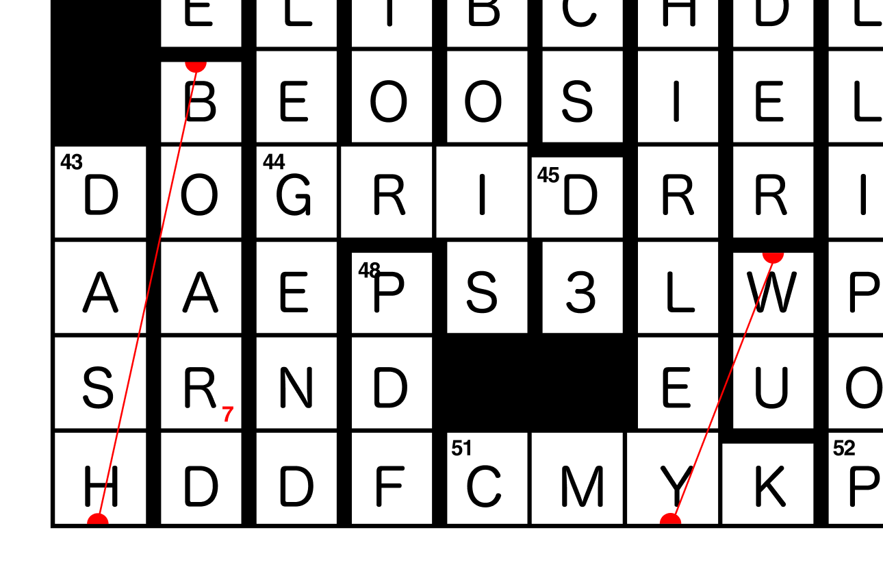 part of the data vis crossword puzzle